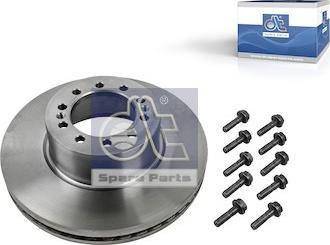 DT Spare Parts 6.61026 - Спирачен диск vvparts.bg