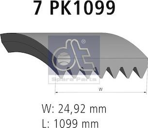 DT Spare Parts 6.31541 - Пистов ремък vvparts.bg