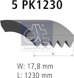 DT Spare Parts 6.31506 - Пистов ремък vvparts.bg