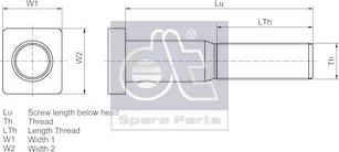 DT Spare Parts 1.17039 - Колесен болт vvparts.bg