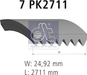 DT Spare Parts 13.43506 - Пистов ремък vvparts.bg