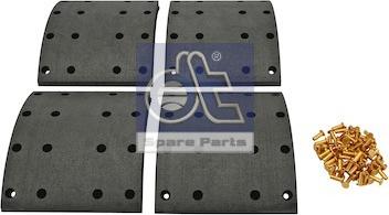 DT Spare Parts 1.35009 - Комплект феродо за накладки, барабанни спирачки vvparts.bg