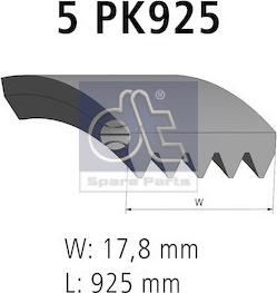 DT Spare Parts 12.15406 - Пистов ремък vvparts.bg