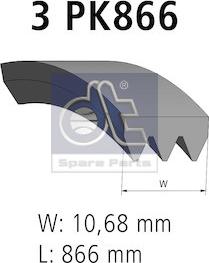 DT Spare Parts 12.15400 - Пистов ремък vvparts.bg