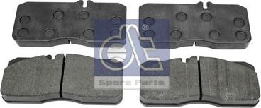 DT Spare Parts 3.96407 - Комплект спирачно феродо, дискови спирачки vvparts.bg