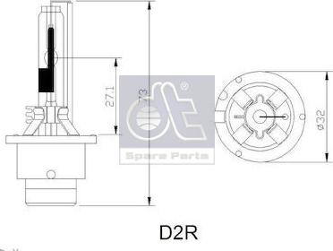DT Spare Parts 3.32942 - Крушка с нагреваема жичка, главни фарове vvparts.bg