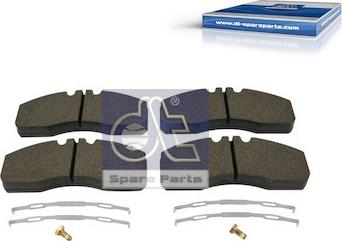 DT Spare Parts 2.94095 - Комплект спирачно феродо, дискови спирачки vvparts.bg