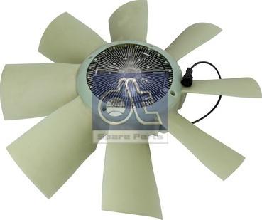 DT Spare Parts 2.15509 - Вентилатор, охлаждане на двигателя vvparts.bg