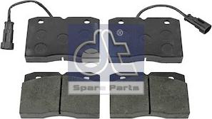 DT Spare Parts 7.92624 - Комплект спирачно феродо, дискови спирачки vvparts.bg