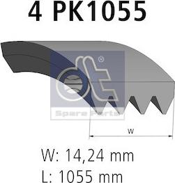 DT Spare Parts 7.54859 - Пистов ремък vvparts.bg