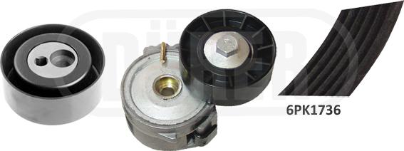 DÜRER 323003 - Комплект пистов ремък vvparts.bg