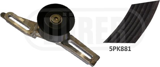 DÜRER 223005 - Комплект пистов ремък vvparts.bg