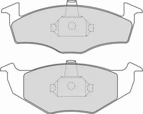 Duron DBP391101 - Комплект спирачно феродо, дискови спирачки vvparts.bg