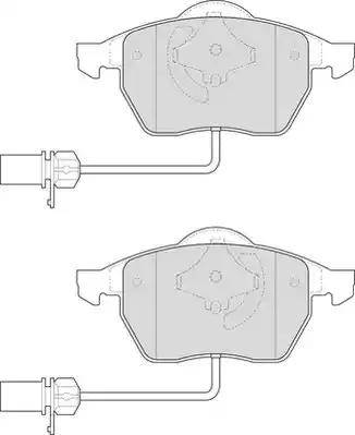 Duron DBP391323 - Комплект спирачно феродо, дискови спирачки vvparts.bg