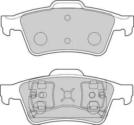 Duron DBP351540 - Комплект спирачно феродо, дискови спирачки vvparts.bg