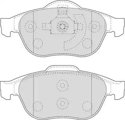 Duron DBP351541 - Комплект спирачно феродо, дискови спирачки vvparts.bg