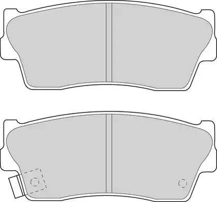 Japanparts PA-806S - Комплект спирачно феродо, дискови спирачки vvparts.bg