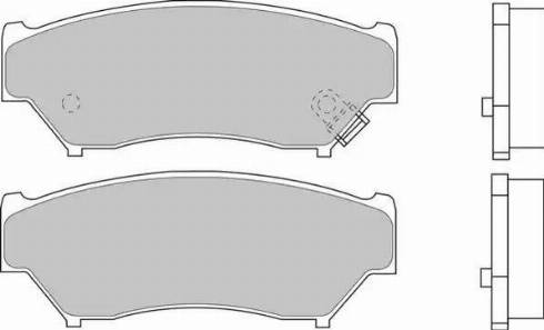 Duron DBP361020 - Комплект спирачно феродо, дискови спирачки vvparts.bg