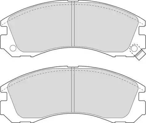 Duron DBP310765 - Комплект спирачно феродо, дискови спирачки vvparts.bg