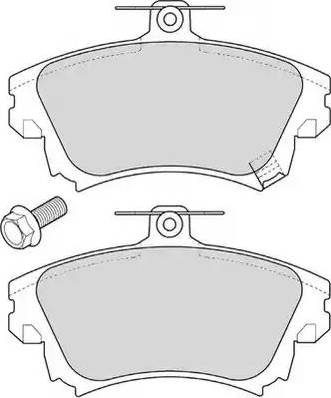 Duron DBP381384 - Комплект спирачно феродо, дискови спирачки vvparts.bg