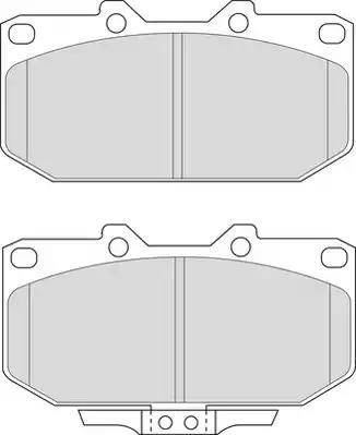 Duron DBP330986 - Комплект спирачно феродо, дискови спирачки vvparts.bg