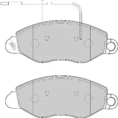 Duron DBP331616 - Комплект спирачно феродо, дискови спирачки vvparts.bg