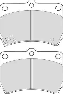 Duron DBP320715 - Комплект спирачно феродо, дискови спирачки vvparts.bg