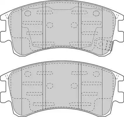 Duron DBP321619 - Комплект спирачно феродо, дискови спирачки vvparts.bg