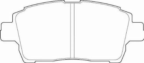 Duron DBP371392 - Комплект спирачно феродо, дискови спирачки vvparts.bg