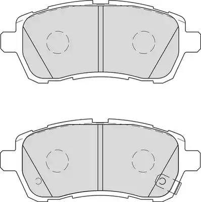 Duron DBP244179 - Комплект спирачно феродо, дискови спирачки vvparts.bg