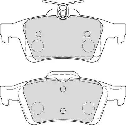 Duron DBP241931 - Комплект спирачно феродо, дискови спирачки vvparts.bg