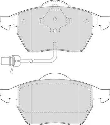 Duron DBP241496 - Комплект спирачно феродо, дискови спирачки vvparts.bg