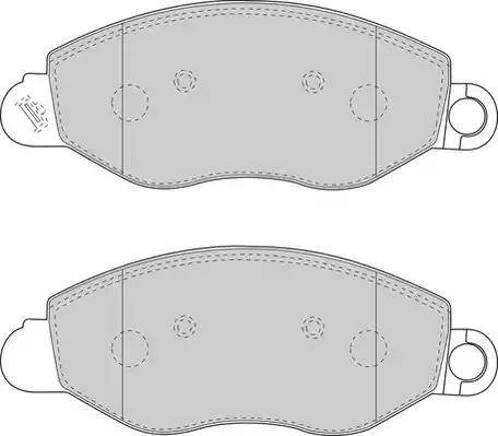 Duron DBP241461 - Комплект спирачно феродо, дискови спирачки vvparts.bg