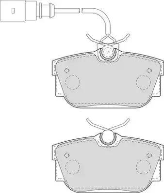 Duron DBP241482 - Комплект спирачно феродо, дискови спирачки vvparts.bg