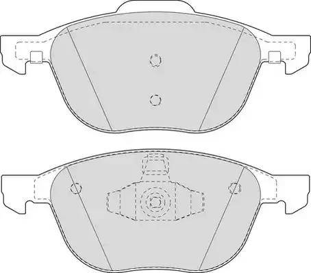 Duron DBP241594 - Комплект спирачно феродо, дискови спирачки vvparts.bg