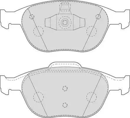 Duron DBP241568 - Комплект спирачно феродо, дискови спирачки vvparts.bg