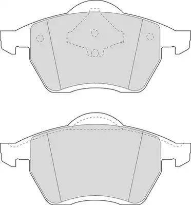 Triscan 28BK708 - Комплект спирачно феродо, дискови спирачки vvparts.bg