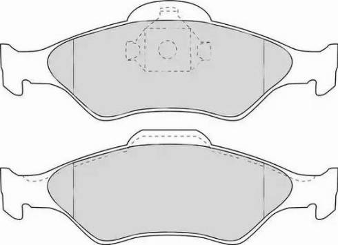 Duron DBP241393 - Комплект спирачно феродо, дискови спирачки vvparts.bg