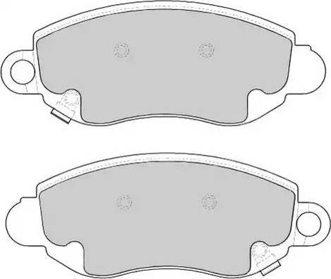 Duron DBP241381 - Комплект спирачно феродо, дискови спирачки vvparts.bg