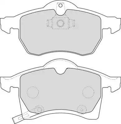 Duron DBP251295 - Комплект спирачно феродо, дискови спирачки vvparts.bg