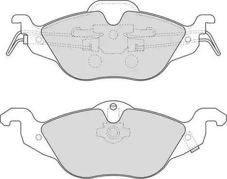 Duron DBP251293 - Комплект спирачно феродо, дискови спирачки vvparts.bg