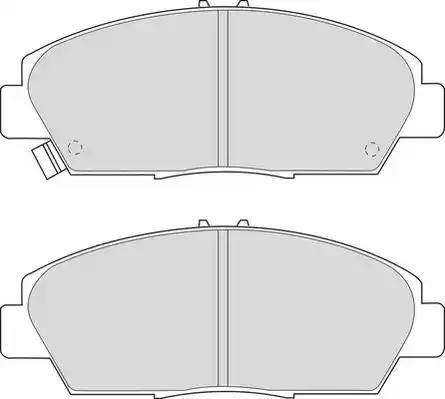 Duron DBP260904 - Комплект спирачно феродо, дискови спирачки vvparts.bg