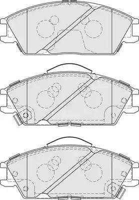 Duron DBP260435 - Комплект спирачно феродо, дискови спирачки vvparts.bg