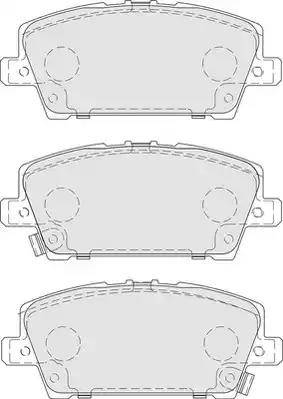 HELLA T1586 - Комплект спирачно феродо, дискови спирачки vvparts.bg