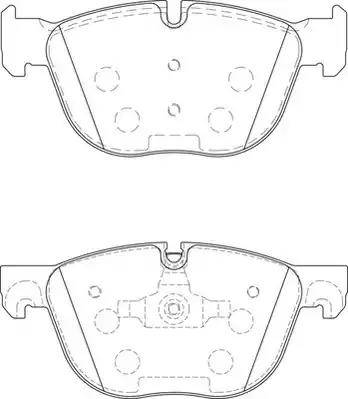 Duron DBP214052 - Комплект спирачно феродо, дискови спирачки vvparts.bg