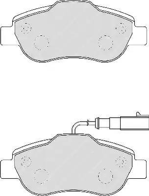 Duron DBP231945 - Комплект спирачно феродо, дискови спирачки vvparts.bg