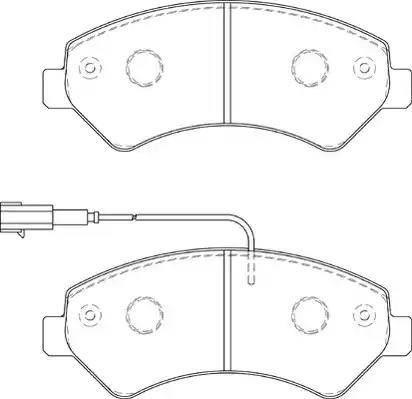 Duron DBP231925 - Комплект спирачно феродо, дискови спирачки vvparts.bg