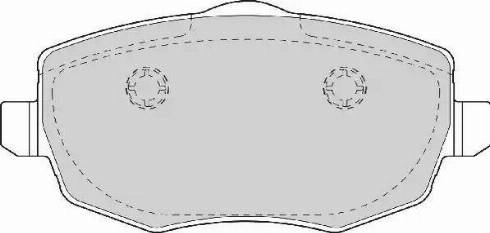 Duron DBP231581 - Комплект спирачно феродо, дискови спирачки vvparts.bg