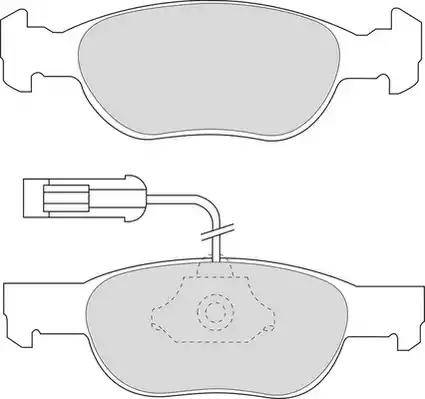 Duron DBP231040 - Комплект спирачно феродо, дискови спирачки vvparts.bg