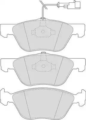 Duron DBP231052 - Комплект спирачно феродо, дискови спирачки vvparts.bg